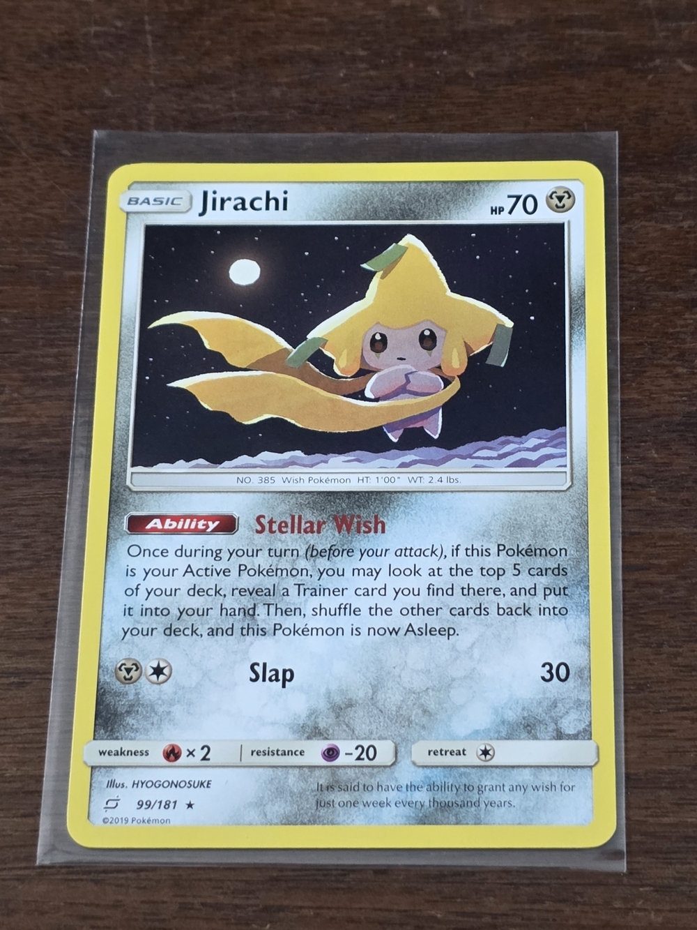 Pokemon TCG Jirachi #99 Team Up  Non Holo Rare Card 99/181